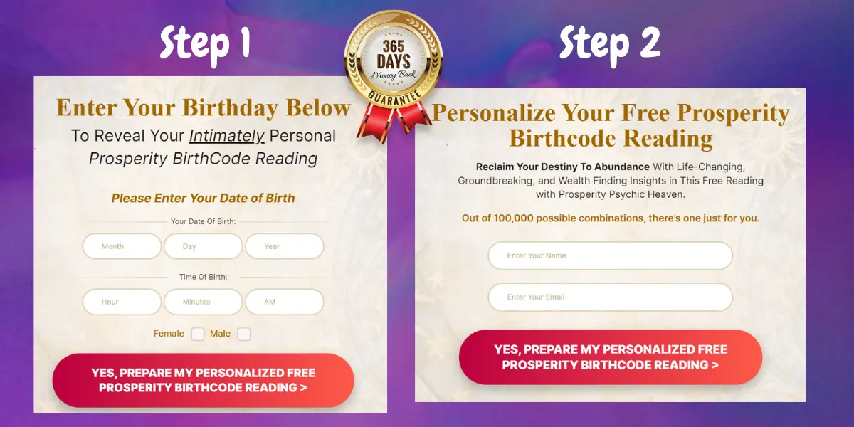 Prosperity Birth Code Reading Program Working Steps